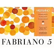 【Fabriano】Fabrano 5水彩紙,中目,300G,26X36,20張,50%棉