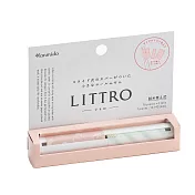 【Kanmido】LITTRO 攜帶式筆型便利貼 ‧粉花草/水藍斜紋
