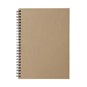 [MUJI無印良品]雙環筆記本(空白)/80張.A5.米