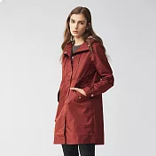 【ST.MALO】精品嚴選華達呢防水派克長大衣-2058WJ-M燒磚啡