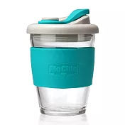 PinUpin 摩西環保防漏隔熱玻璃隨手咖啡杯340ml(6色選)薄荷綠