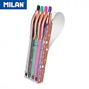 MILAN P1 COPPER 原子筆_嚴選德國油墨筆芯_1.0mm(4色隨身組)