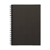 [MUJI無印良品]雙環筆記本(空白)/80張.B6.深灰