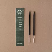 (2袋1包)LIVEWORK LIFE & PIECES 中性筆芯0.4 GREEN