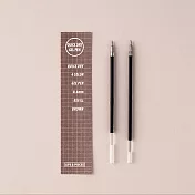 (2袋1包)LIVEWORK LIFE & PIECES 中性筆芯0.4 BROWN