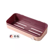 【Cap】魔術無痕廚衛撞色系收納置物架 粉色