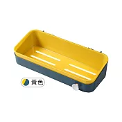 【Cap】魔術無痕廚衛撞色系收納置物架 黃色