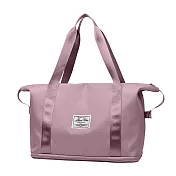 【EZlife】可擴充乾濕分離短途拉桿旅行包-粉色