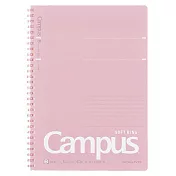 KOKUYO Campus 軟線圈筆記本點線B罫B5-粉