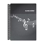 美麗家推拉式活頁樂譜夾 40頁 大音符