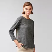 【ST.MALO】美國專利XT2抗菌銀纖維岩谷印象花繡女上衣-2069WT-M暗灰色