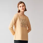 【ST.MALO】美國專利XT2抗菌銀纖維岩谷印象花繡女上衣-2069WT-M淺卡其