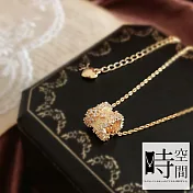 『時空間』夜空繁星鑲鑽造型(14Kgpゴールド)項鍊-單一款式