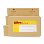 【HIGHTIDE】Penco 文具小物收納盒4入組 ‧米色