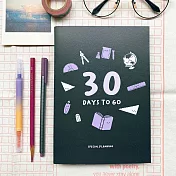 30天倒數計畫本  [純黑款/紫]