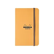 【Rhodia｜Boutique】Unlimited notebook束帶筆記本 A6 5x5 方格 80g 60張 橘皮