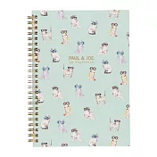 【Mark’s】PAUL & JOE 線圈筆記本A5 ‧ 墨鏡貓/薄荷綠