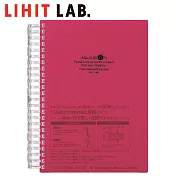 LIHIT LAB N-1640 活頁筆記本A5 紅色