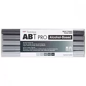 【TOMBOW日本蜻蜓】ABT PRO雙頭麥克筆 5色組 灰色系