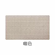 【E.dot】浴室防滑吸盤地墊腳踏墊 咖色