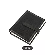 【Cap】創意皮革耳環防塵收納本 黑色