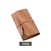 JIAGO A6活頁綁帶手帳本 卡其