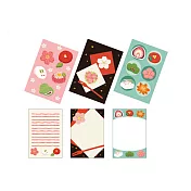 京都Kurochiku 3本組便條紙  和菓子