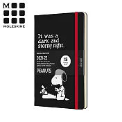 MOLESKINE 2021-2022限定史努比週記手帳18M (L型) -黑