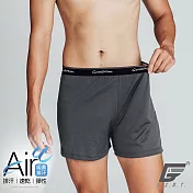 GIAT臺灣製輕盈速乾吸濕排汗四角褲/平口褲 M 深灰