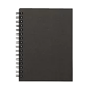 [MUJI無印良品]雙環筆記本(空白)/80張.A6.深灰
