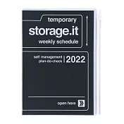 【Mark’s】2022直式週記事收納手帳B6 ‧ 經典黑