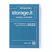 【Mark’s】2022直式週記事收納手帳B6 ‧ 經典藍