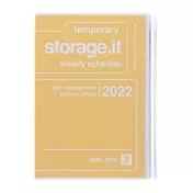 【Mark’s】2022直式週記事收納手帳B6 ‧ 經典黃