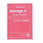 【Mark’s】2022直式週記事收納手帳A6 ‧ 經典粉