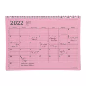 【Mark’s】2022月曆型記事手帳M ‧ 粉紅色