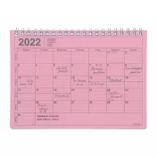 【Mark’s】2022月曆型記事手帳S ‧ 粉紅色