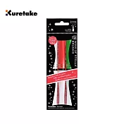 【Kuretake 日本吳竹】ZIG 閃亮亮彩色軟筆刷毛筆 聖誕節 白/紅/深綠 三支入 (MS-56-3VWC)