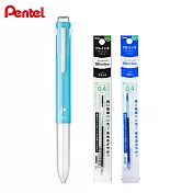 (1筆2芯)PENTEL BGH5 i+五色筆管  牛奶藍
