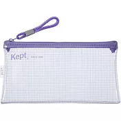 Raymay Kept透明網眼考試筆袋/ 粉紫