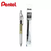 (1筆1芯)PENTEL ENERGEL infree 和柄系列 青海波黑