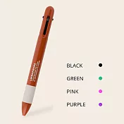 LIVEWORK Life＆Psis 4色原子筆 0.38  ORANGE