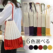 【Sayaka紗彌佳】日系皺褶伸縮樹幹托特肩揹包 -紅色