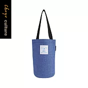 珠友 輕便水壺提袋/水瓶套/水壺套/水壺袋/冰壩杯提袋/飲料杯提袋 04淺藍