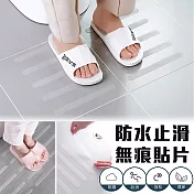 【EZlife】防水止滑無痕貼片(24片/包，附贈鏟子*1) 長條(20*2cm)