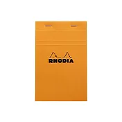 【Rhodia｜Basic】N°14上掀式筆記本 11x17cm 5x5方格 80g 80張 橘皮