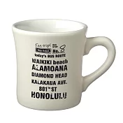 【KAKUNI】Fun Trip旅行質感白色陶瓷馬克杯280ml ‧ Hawaii