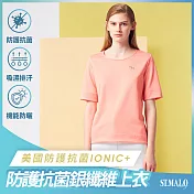 【ST.MALO】美國防護抗菌IONIC+銀纖維印象女上衣-2111WT- L 珊瑚橘
