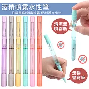 【EZlife】防疫酒精噴霧墨水筆(6入組)