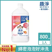 LION日本獅王 趣淨抗菌洗手慕斯補充瓶 果香 800ml