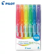 PILOT 螢光摩擦筆 一般色6色組